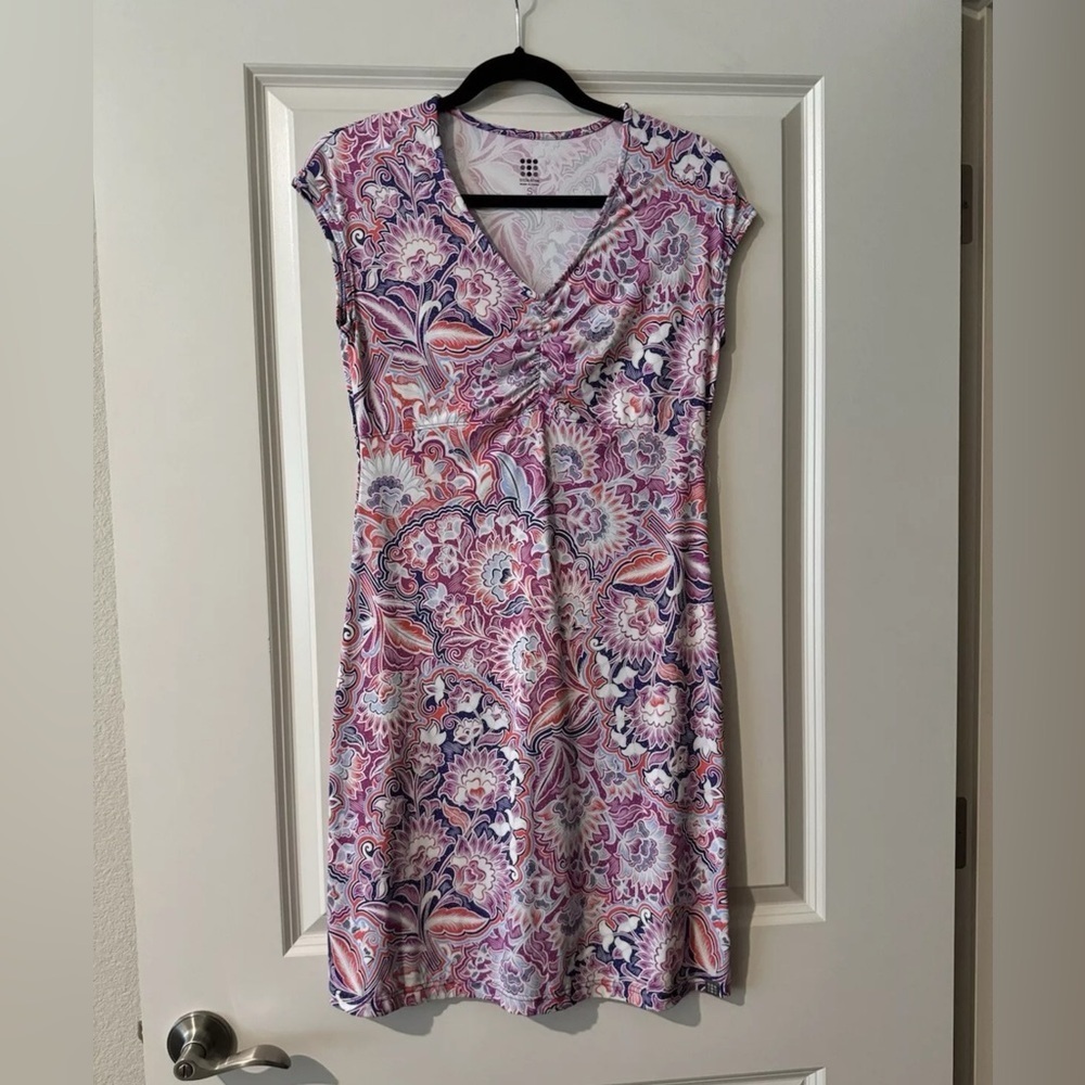 NEW Title Nine Diamalete Athletic Mini Dress Paisley Size Small NWOT
